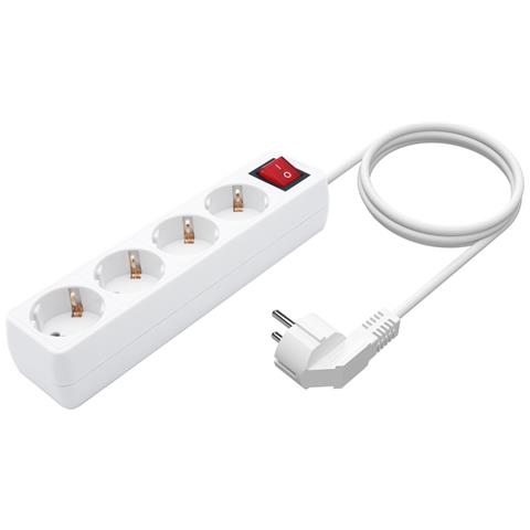 A154-0649 prolunghe e multiple 1,4 m 4 presa (e) AC Interno Bianco - Foto 2