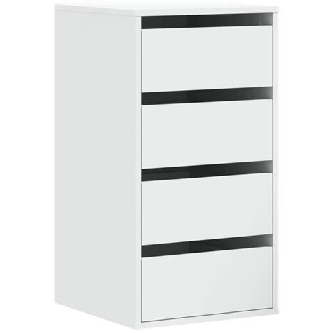 Lusso Casadino -  Cassettiera Bianca 40x41x76 Cm In Legno Multistrato - Foto 1