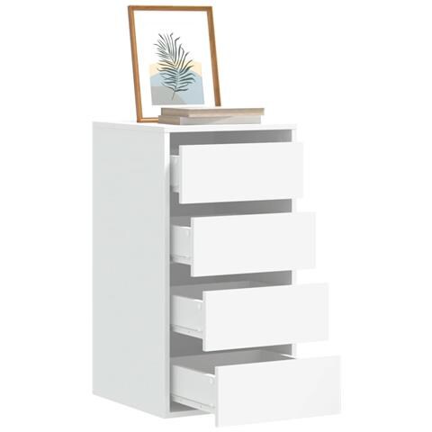 Lusso Casadino -  Cassettiera Bianca 40x41x76 Cm In Legno Multistrato - Foto 8