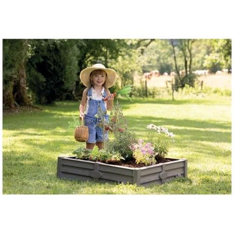 Bac Square Garden 2 In 1: Sabbia E Patch Vegetale Quadrata - 76x76 Cm - Tarpaulin Fondato Fornito - Foto 2