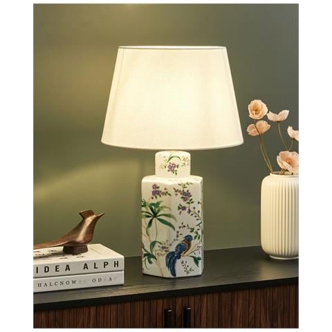 Lampada Da Tavolo Cavado Porcellana Bianco - Foto 1