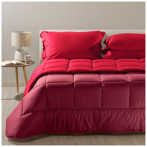 Trapunta Caleffi Bicolor In Cotone Colore Bordeaux Misura Matrimoniale - Foto 2