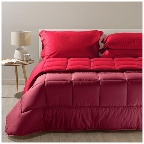 Trapunta Caleffi Bicolor In Cotone Colore Bordeaux Misura Matrimoniale - Foto 1