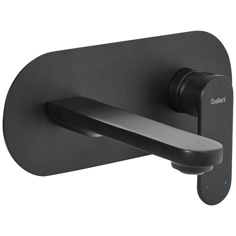 Rubinetto Miscelatore Da Parete Per Lavabo Chapala Ottone Nero - Foto 2