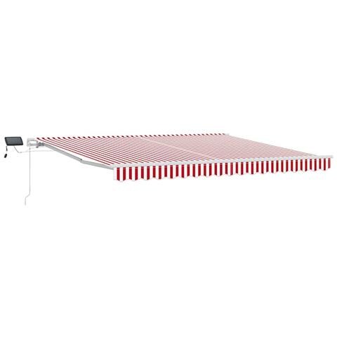 Tenda Retrattile with 400 × 300 cm Rosso e bianco - Foto 1