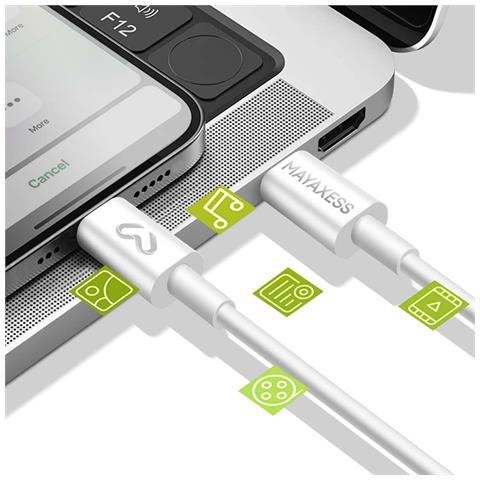 Cavo Di Ricarica Usb-c Da 1 M Per Google Pixel 10 Pro Fold, Bianco - Foto 5