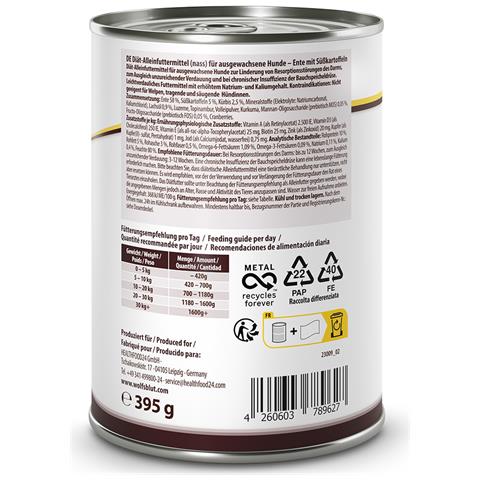 VetLine Gastrointestinal Anatra, Patata dolce Adulto 395 g - Foto 2