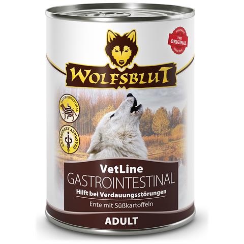 VetLine Gastrointestinal Anatra, Patata dolce Adulto 395 g - Foto 1