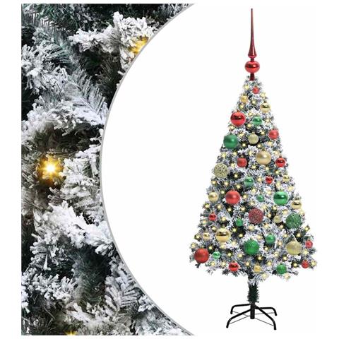 Albero di Natale artificiale con 150 LED Bianco 120 cm - Foto 1