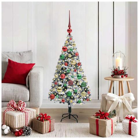 Albero di Natale artificiale con 150 LED Bianco 120 cm - Foto 2