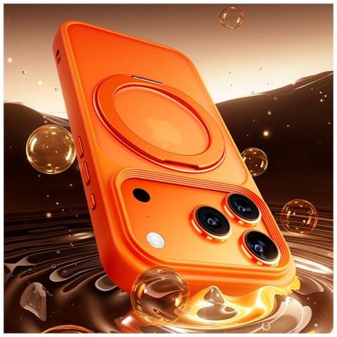 Custodia Anti-caduta Arancione Con Supporto A 360° Compatibile Con Iphone 17 Air - Foto 7