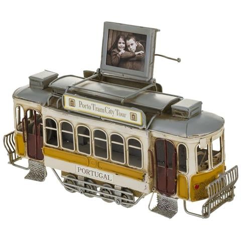 Portafoto In Metallo Tram 26x8x13h - Foto 1