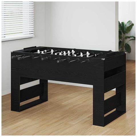 Tavolo da Foosball Rovere Nero 146,5 x 74 x 85 cm - Foto 2