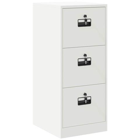 Armadio per File con cassetto Bianco 44 x 50 x 106.5 cm - Foto 1
