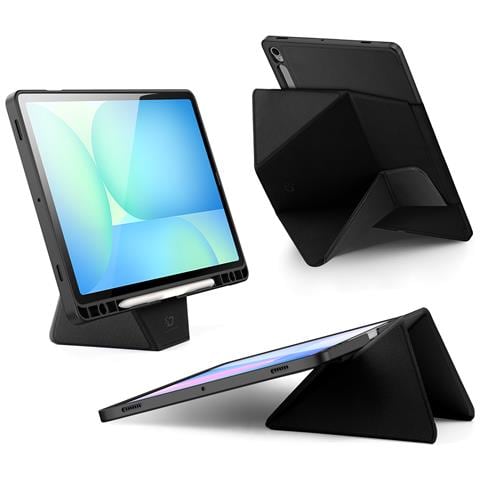 Cover per Galaxy Tab S10 Lite - Pelle /PU, Nero - Foto 4