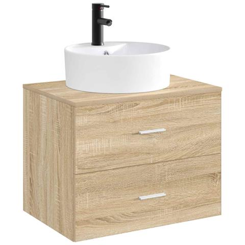 Lavabo da bagno Nero Opaco 40,5 x 40,5 x 15 cm Metallo - Foto 8