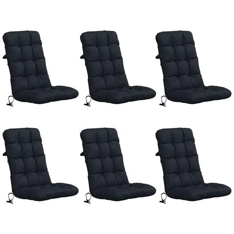Cuscini per Sedia Alta in 6 Pezzi VIANEN 6 pcs 100% Poliestere - Foto 1