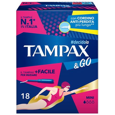 Tampax &Go Mini 18 Pezzi - Foto 1