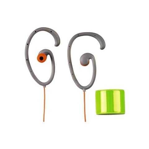 Auricolare in ear stereo EAR5205 CLIP ON FLEX, microfono, fasciada braccio grigio - Foto 1