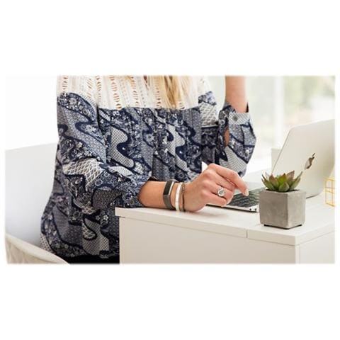 Alta Cinturino di ricambio Luxe in pelle grafite taglia small - Foto 2