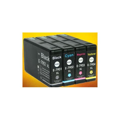 Cartuccia Epson T7902 Ciano Compatibile Per Epson Wf4630 4640 5620 5110Dw 5690Dw 5190Dw 18Ml - 2.000 Pag. 79Xl - Foto 1