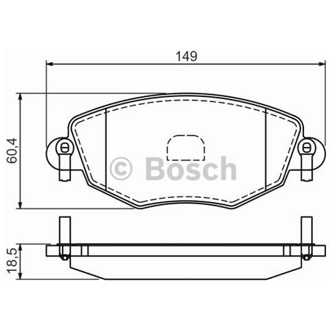 Kit Pastiglie Freno Bp297 0.986.494.026 - Foto 3