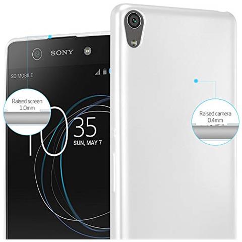 Custodia Compatibile Con Sony Xperia Xa In Argento Metallico - Coperchio Protettivo In Silicone Tpu Flessibile - Foto 2
