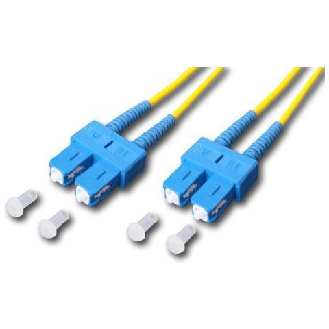 Cavo in Fibra Ottica SC / SC Maschio / Maschio OM3 5 Metri Blu - Foto 1