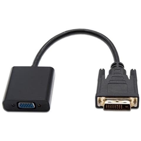 Nano Cavo 10.16.2008-bk - Adattatore convertitore DVI a VGA, maschio-femmina, portata UXGA 1600 x 1200/1080p, con porta micro usb b di alimentazione, colore: nero - Foto 1