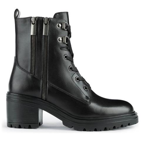 Damiana D26qca Anfibio Stivaletti Boots Tacco Nero Pelle Nero 41 - Foto 1