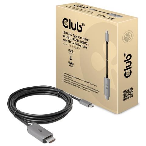 CAC-1587 adattatore per inversione del genere dei cavi USB Gen2 Type-C HDMI tipo A (Standard) Nero - Foto 1