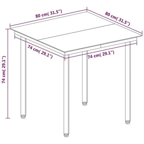 Set Da Pranzo Per Giardino 5 Pz Con Cuscini Polyrattan E Vetro - Foto 7