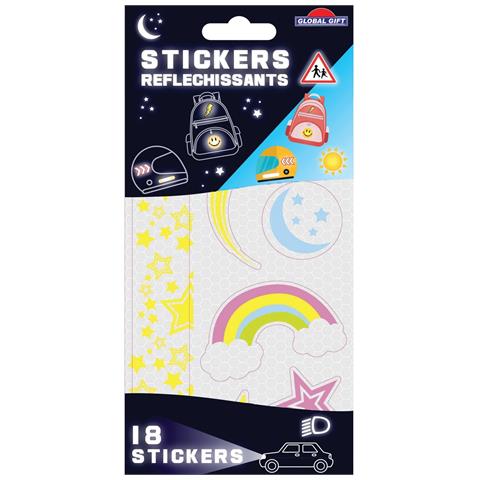 18 Adesivi Retroriflettenti - Stelle - Resistente E Impermeabile - Foto 1