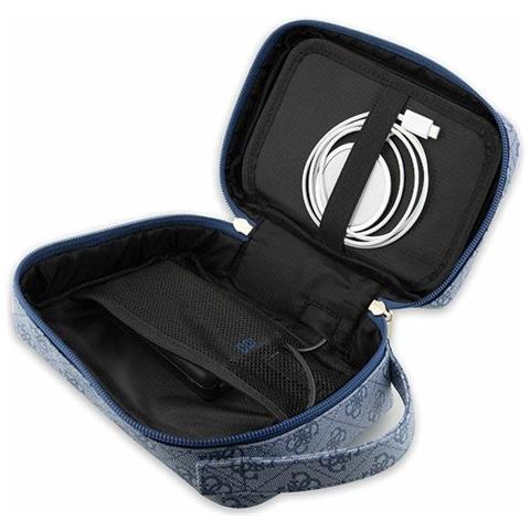 Borsello Da Viaggio Con Usb Modello Stripe 4g, Blu - Foto 8