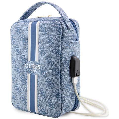 Borsello Da Viaggio Con Usb Modello Stripe 4g, Blu - Foto 1