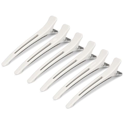Fermagli Per Capelli Per Acconciature E Sezionamenti, Fermagli Per Capelli Senza Traccia, Confezione Da 6 White - Foto 1