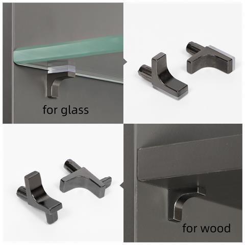 Perni Per Ripiani In Vetro Nichelati - Foto 2