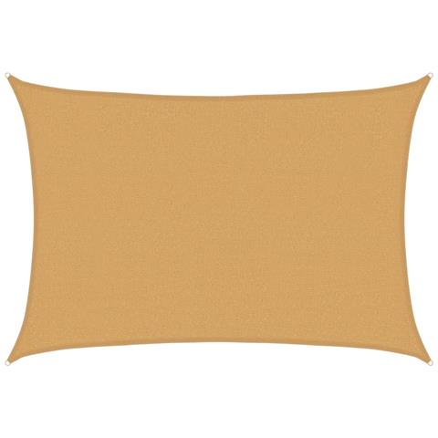 Vela Parasole 160 G /m Rettangolare Sabbia 2,5x3,5 M In Hdpe - Foto 1