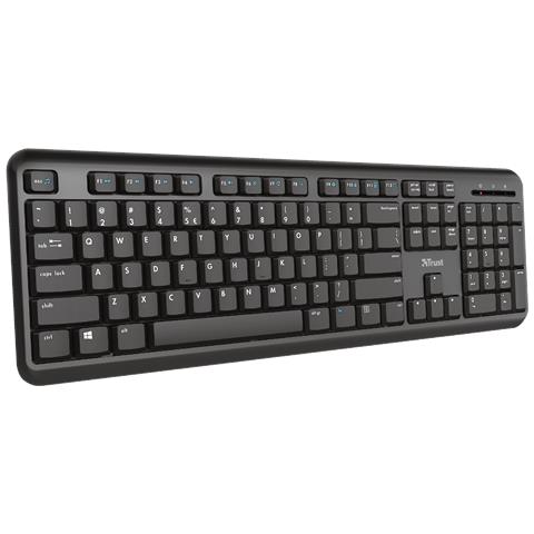 TK-350 tastiera Ufficio RF Wireless QWERTZ Tedesco Nero - Foto 2