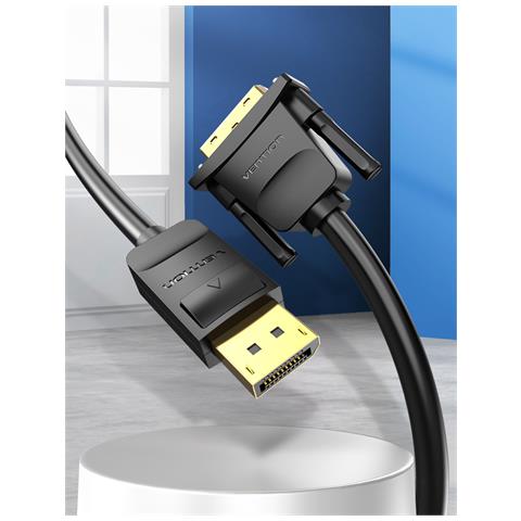 HAFBG cavo e adattatore video 1,5 m DisplayPort DVI Nero - Foto 2