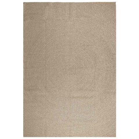 Tappeto Zizur Beige 240x340 Cm Aspetto Iuta Interni Ed Esterni - Foto 2