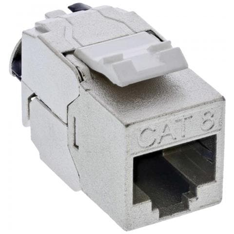 Keystone Rj45 Jack Slim, Snap-in, Cat. 8.1, Fascetta Integrata - Foto 1