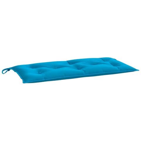 Cuscino Per Panca Azzurro 100x50x7 Cm In Tessuto Oxford - Foto 2