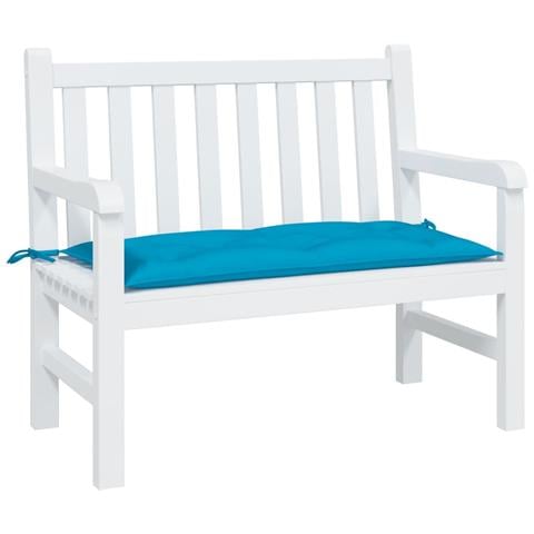 Cuscino Per Panca Azzurro 100x50x7 Cm In Tessuto Oxford - Foto 1