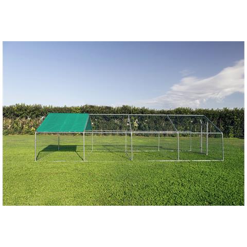 Gabbia Per Animali Da Esterno - Recinto Per Polli 3 X 8m X 2m H - 24 Mq - Foto 2