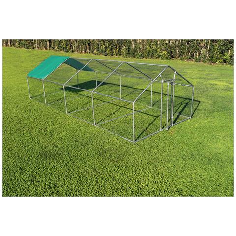 Gabbia Per Animali Da Esterno - Recinto Per Polli 3 X 8m X 2m H - 24 Mq - Foto 4