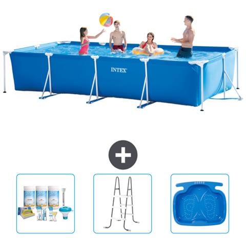 Piscina Fuori Terra - Rettangolo - 450x220x84 Cm - Blu - Include Accessori Coordinati A280 - Foto 1