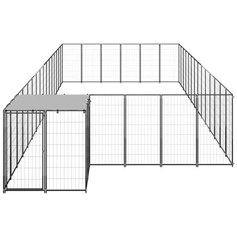 Gabbia Per Cani Nera 26,62 M² In Acciaio - Foto 1
