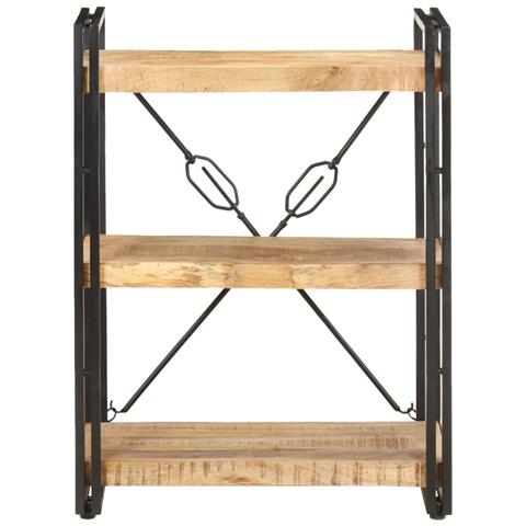 Lusso Casadino - Libreria A 3 Ripiani 60x30x80 Cm In Legno Massello Di Mango - Foto 1