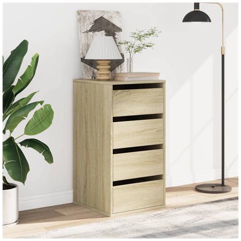 Lusso Casadino -  Cassettiera Angolare Rovere Sonoma 40x41x76cm Legno Multistrato - Foto 2